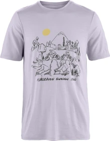 Fjällräven Hoja Lugnt Wool Funktionsshirt kurzarm lavender mist (Herren)