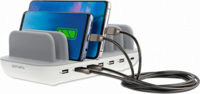 4smarts Charging Station Office 60W weiß/grau
