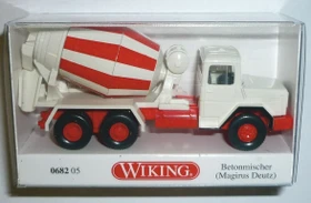 Wiking Betonmischer Magirus Deutz cremeweiß/rot