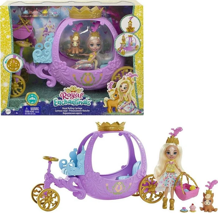 Mattel Enchantimals - Rollende Kutsche für Prinzessinnen