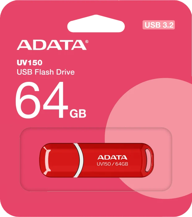 ADATA DashDrive UV150 64GB rot, USB-A, USB 3.2 Gen 1×1