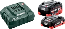 Metabo Starterset 18V, 4.0/5.5Ah, Li-Ionen/LiHD, 2 Akkus [9.5Ah] [171Wh]