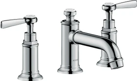 Hansgrohe Axor Montreux 3-Loch Waschbeckenarmatur 30 mit Hebelgriffen und Ablauffernbedienung chrom