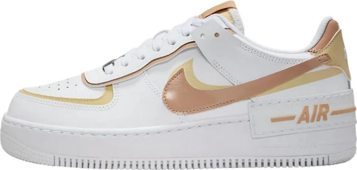 Nike Air Force 1 Shadow white/team gold/hemp (Damen)