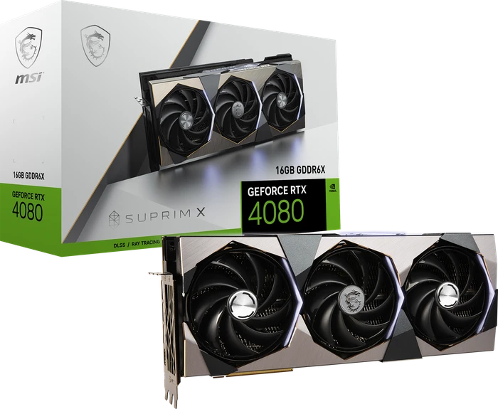 MSI GeForce RTX 4080 Suprim X 16G, 16GB GDDR6X, HDMI, 3x DP