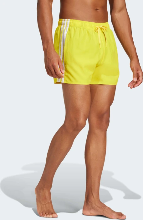 adidas 3-Streifen 3-Inch Badeshorts gelb/weiß (Herren)