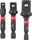 Milwaukee Shockwave Steckschlüssel-Adapter-Set, 3-tlg. (4932479228)