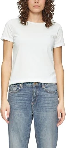 s.Oliver Jersey Crew Neck T-Shirt kurzarm weiß (Damen)