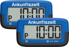 Needit Park Micro elektronische Parkscheibe blau, 2er-Pack