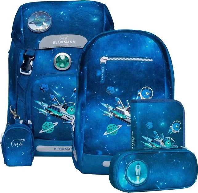 Beckmann Classic Galaxy Schulrucksack-Set, 6-tlg.