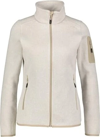 CMP Knit Tech Melange Fleece Jacke vanilla/white (Damen)