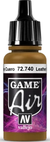 Vallejo Game Air rev.1 leather brown, 17ml