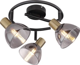 Globo Jay Spot 3-flammig schwarz/bronze