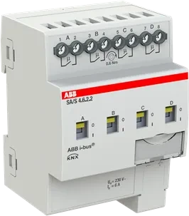 ABB SA/S4.6.2.2 Schaltaktor 4-fach, 230V, 6A, 4TE REG, Schaltaktor