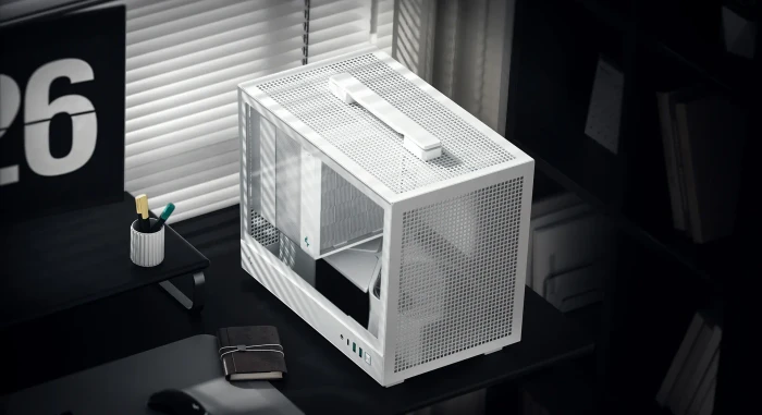 DeepCool CH160, weiß, Glasfenster, Mini-ITX