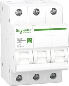 Schneider Electric Leitungsschutzschalter Resi9 3P 20A C 6kA