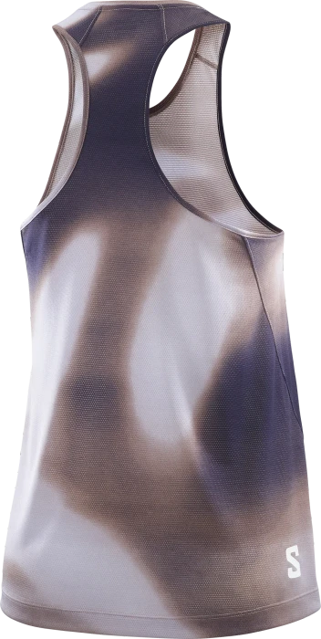 Salomon Shakeout Core Graphic Laufshirt ärmellos etherea/astral aura/cosmic sky (Damen)
