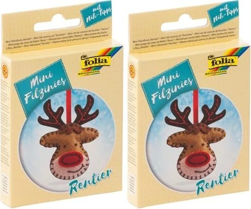 Folia Mini Filzinies Filznähset Rentier