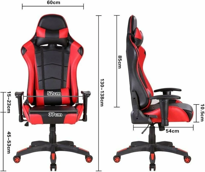 IntimaTe WM Heart Racersedia 3 Gamingstuhl, schwarz/rot