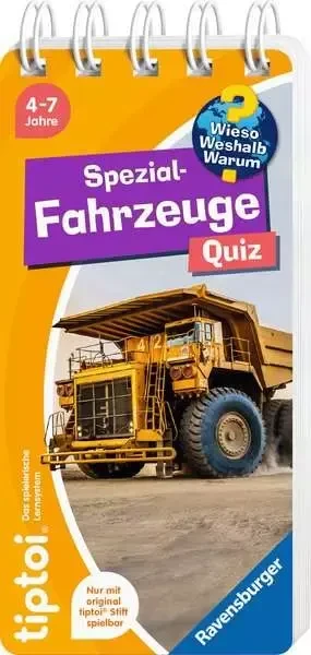 Ravensburger tiptoi Spiel: Wieso? Weshalb? Warum? Quiz - Spezialfahrzeuge