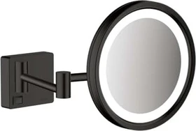 Hansgrohe AddStoris Kosmetikspiegel Rasierspiegel mit LED Leuchte mattschwarz