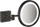 Hansgrohe AddStoris Kosmetikspiegel Rasierspiegel mit LED Leuchte mattschwarz (41790670)