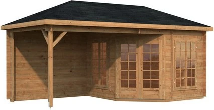 Palmako Melanie 15.1m² Gartenhaus hellbraun tauchgrundiert