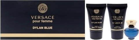 Versace Dylan Blue EdP 5ml + Body Lotion 25ml + Duschgel 25ml Duftset