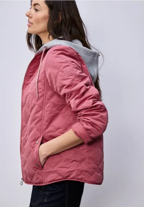 Street One Jacke mit abnehmbarer Kapuze Funktionsjacke desert berry (Damen)