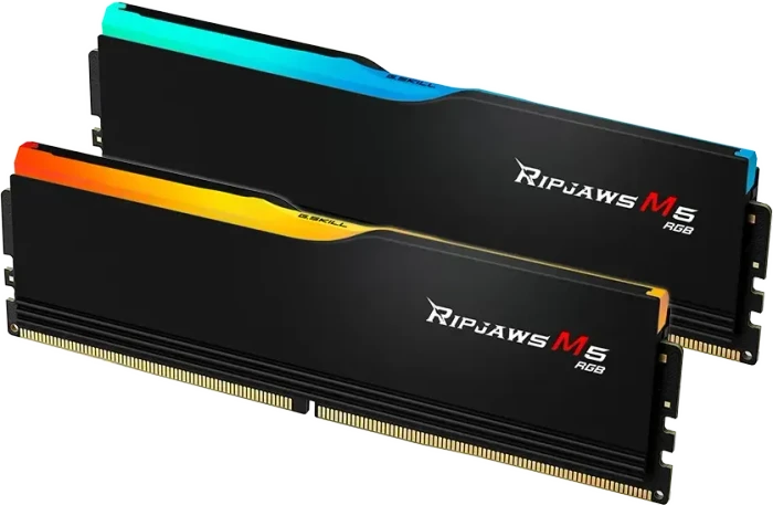 G.Skill Ripjaws M5 RGB schwarz UDIMM 64GB Kit, DDR5-5200, CL34-45-45-108