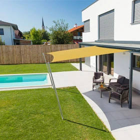 Windhager Cannes Sonnensegel 300x300cm gelb