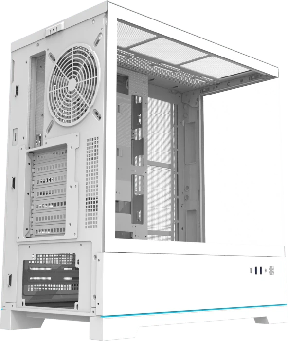 DarkFlash DY451 Pro White, Glasfenster