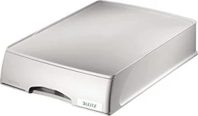 Leitz Plus Briefablage mit Schublade, A4, grau