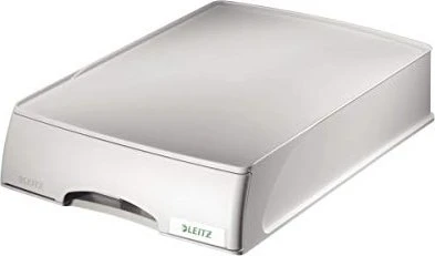 Leitz Plus Briefablage mit Schublade, A4, grau