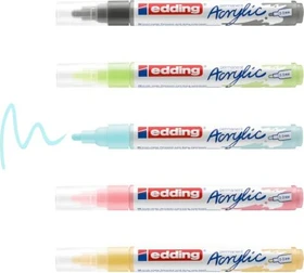 edding 5100 Acrylmarker medium matt sortiert, 5er-Set
