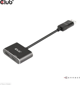 Club 3D DisplayPort 1.4 [Stecker} auf 1x DisplayPort [Buchse] und 1x HDMI [Buchse] (CSV-7220)