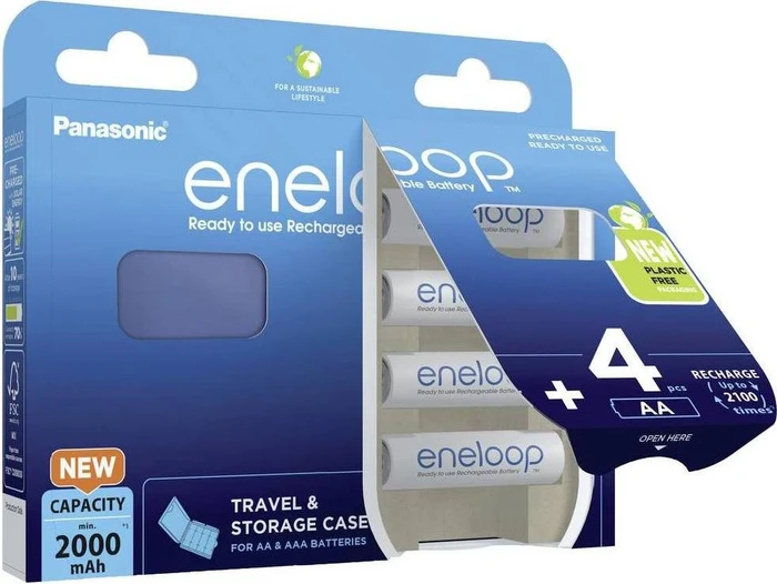 Panasonic eneloop (Gen 4) Mignon AA NiMH 1900mAh, 4er-Pack