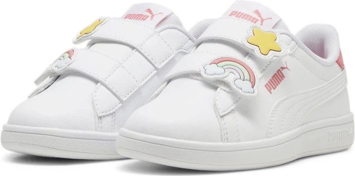 Puma Smash 3.0 Badges puma white/passionfruit (Junior)