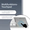 MediaRange kompakte Funk-Tastatur mit 63 Tasten und Touchpad, silber, Bluetooth, DE Vorschaubild