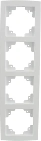 uniTEC IMOLA Serie 305 Abdeckrahmen 4-fach, ultraweiß