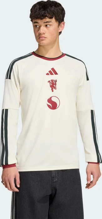 adidas Manchester United 2026/2027 Ausweichtrikot langarm ivory (Herren)
