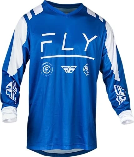Fly Racing F-16 Trikot langarm blau/weiß (Herren)