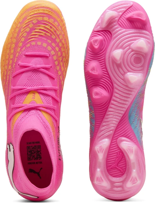 Puma Future 9 Match Fusion FG/AG poison pink/sun stream/bright aqua/puma white (Damen)