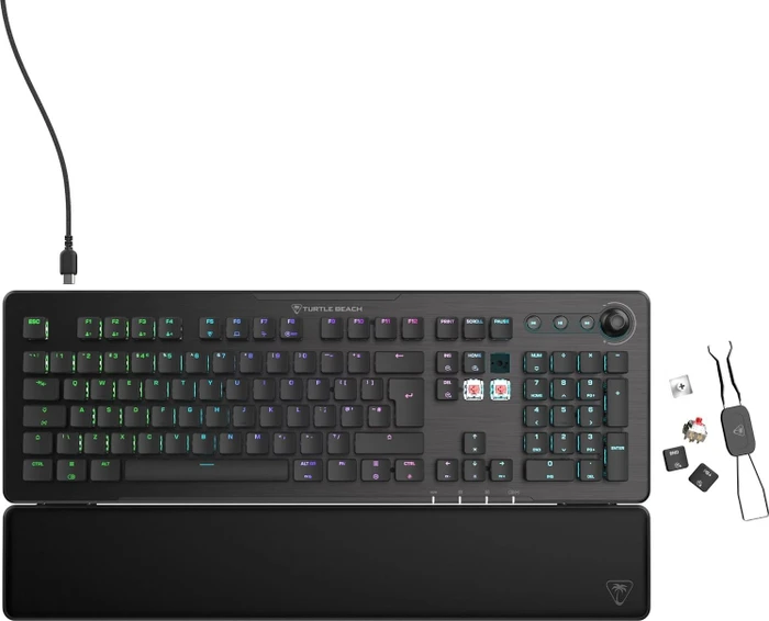 Turtle Beach Vulcan II XP, schwarz, LEDs RGB, TITAN HS Tactile Brown, USB, DE