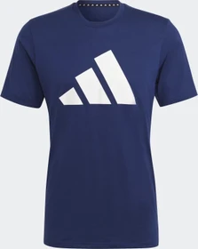 adidas Train Essentials Feelready Logo Funktionsshirt kurzarm dark blue/white (Herren)