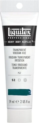 Liquitex Professional Heavy Body Acrylic transparent viridian hue, 59ml