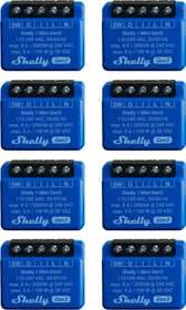 Shelly 1 Mini Gen3, 1-Kanal, Unterputz, Schaltaktor, 8er-Pack