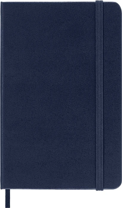 Moleskine Klassik Notizbuch, 90x140mm, liniert, fester Einband Pocket, saphirblau, 192 Blatt