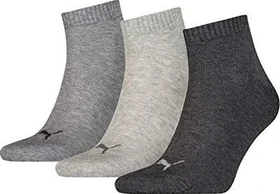Puma Training Quarter Socken grau, 3 Paare