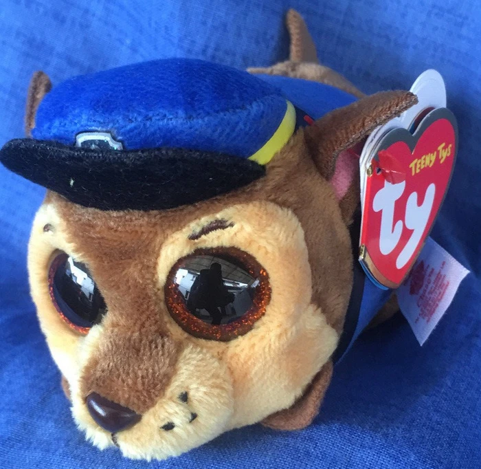 TY Teeny Tys Paw Patrol Chase 10cm